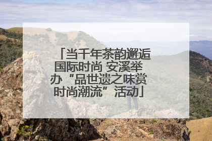 当千年茶韵邂逅国际时尚 安溪举办“品世遗之味赏时尚潮流”活动