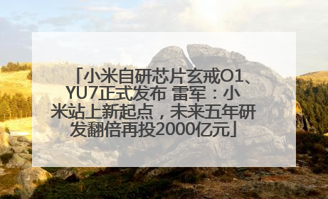 小米自研芯片玄戒O1、YU7正式发布 雷军：小米站上新起点，未来五年研发翻倍再投2000亿元