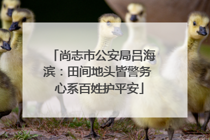 尚志市公安局吕海滨：田间地头皆警务 心系百姓护平安