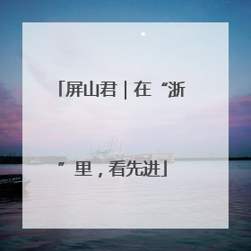 屏山君｜在“浙”里，看先进