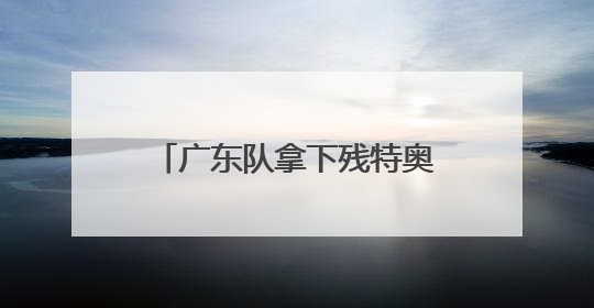 广东队拿下残特奥会夏季项目首金