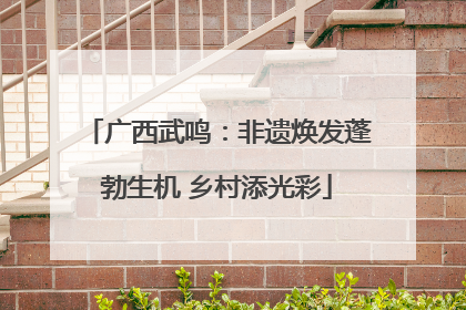 广西武鸣：非遗焕发蓬勃生机 乡村添光彩