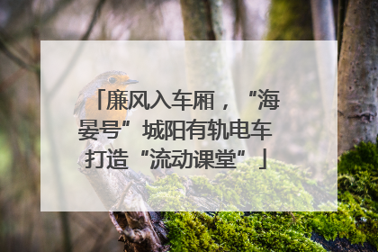 廉风入车厢，“海晏号”城阳有轨电车打造“流动课堂”