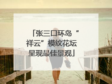 张三口环岛“祥云”模纹花坛呈现最佳景观