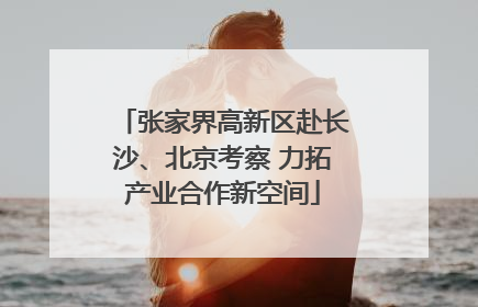 张家界高新区赴长沙、北京考察 力拓产业合作新空间