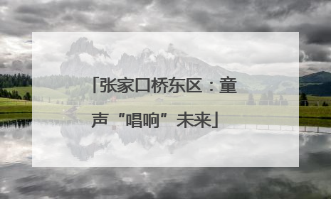 张家口桥东区：童声“唱响”未来