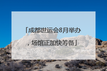 成都世运会8月举办，场馆正加快筹备