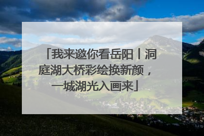 我来邀你看岳阳丨洞庭湖大桥彩绘换新颜，一城湖光入画来