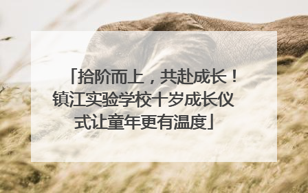拾阶而上，共赴成长！镇江实验学校十岁成长仪式让童年更有温度