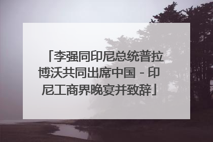李强同印尼总统普拉博沃共同出席中国－印尼工商界晚宴并致辞