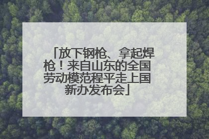 放下钢枪、拿起焊枪！来自山东的全国劳动模范程平走上国新办发布会
