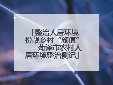 整治人居环境 扮靓乡村“颜值”——菏泽市农村人居环境整治侧记