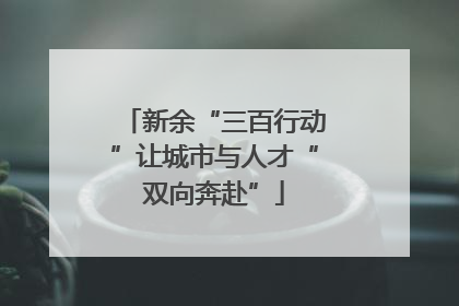 新余“三百行动”让城市与人才“双向奔赴”