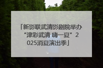 新影联武清影剧院举办“津彩武清 嗨一夏”2025消夏演出季