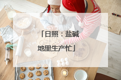 日照：盐碱地里生产忙