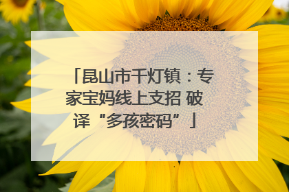 昆山市千灯镇：专家宝妈线上支招 破译“多孩密码”