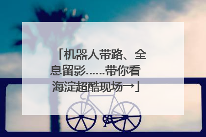 机器人带路、全息留影……带你看海淀超酷现场→