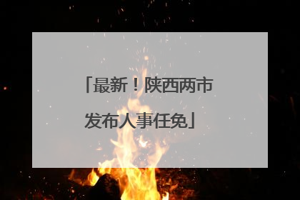 最新！陕西两市发布人事任免