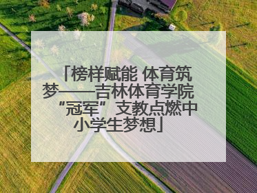 榜样赋能 体育筑梦——吉林体育学院“冠军”支教点燃中小学生梦想