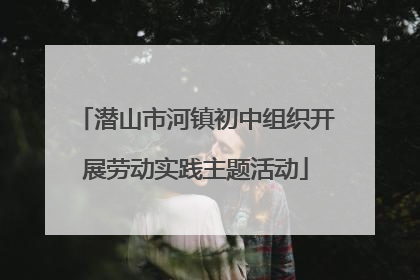 潜山市河镇初中组织开展劳动实践主题活动