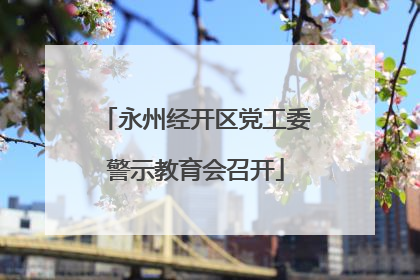 永州经开区党工委警示教育会召开