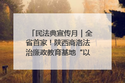 民法典宣传月｜全省首家！陕西商洛法治廉政教育基地“以案说纪”润人心