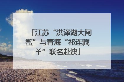 江苏“洪泽湖大闸蟹”与青海“祁连藏羊”联名赴澳