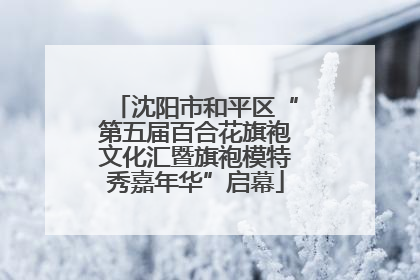 沈阳市和平区“第五届百合花旗袍文化汇暨旗袍模特秀嘉年华”启幕