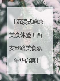 沉浸式盛唐美食体验！西安丝路美食嘉年华启幕