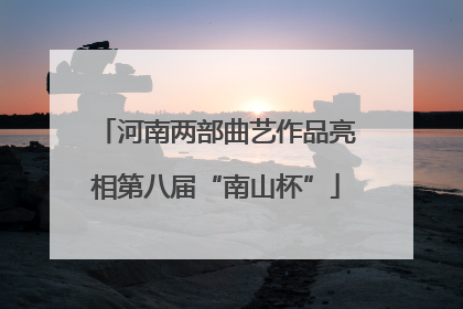 河南两部曲艺作品亮相第八届“南山杯”