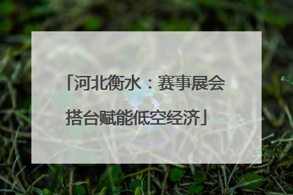河北衡水：赛事展会搭台赋能低空经济