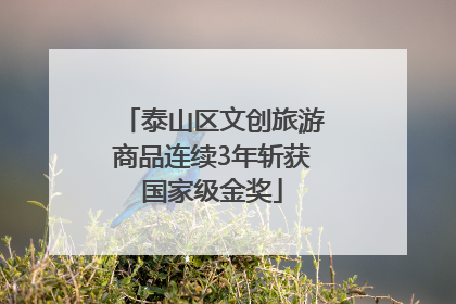 泰山区文创旅游商品连续3年斩获国家级金奖