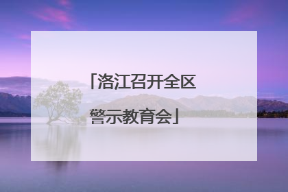 洛江召开全区警示教育会