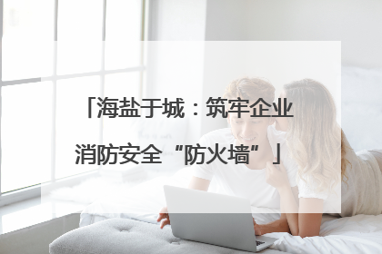海盐于城：筑牢企业消防安全“防火墙”