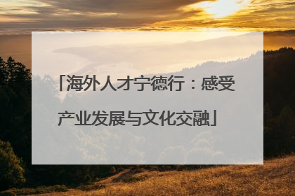海外人才宁德行：感受产业发展与文化交融