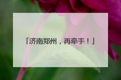 济南郑州，再牵手！