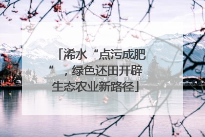 浠水“点污成肥”，绿色还田开辟生态农业新路径