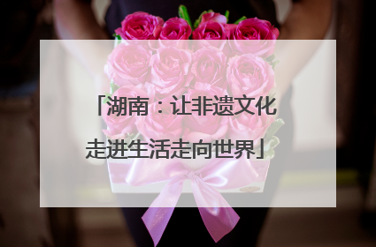 湖南：让非遗文化走进生活走向世界