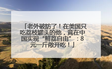 老外破防了！在美国只吃荔枝罐头的他，竟在中国实现“鲜荔自由”：8元一斤敞开吃！