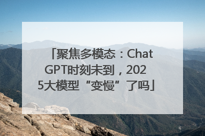 聚焦多模态：ChatGPT时刻未到，2025大模型“变慢”了吗
