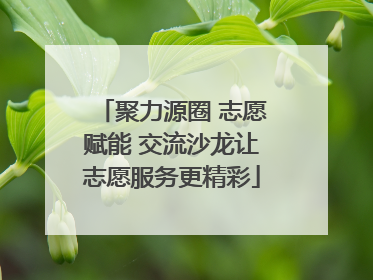 聚力源圈 志愿赋能 交流沙龙让志愿服务更精彩