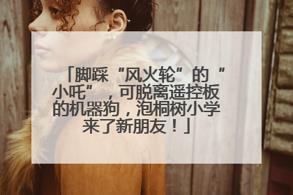 脚踩“风火轮”的“小吒”，可脱离遥控板的机器狗，泡桐树小学来了新朋友！