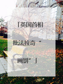 英国首相批法拉奇“画饼”