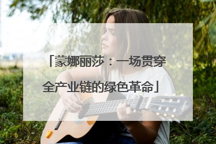蒙娜丽莎：一场贯穿全产业链的绿色革命