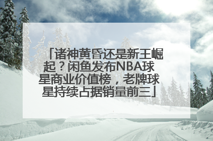 诸神黄昏还是新王崛起？闲鱼发布NBA球星商业价值榜，老牌球星持续占据销量前三