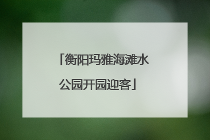 衡阳玛雅海滩水公园开园迎客