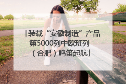 装载“安徽制造”产品 第5000列中欧班列（合肥）鸣笛起航