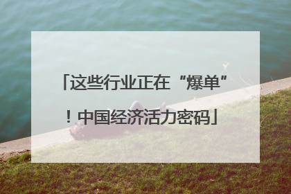 这些行业正在“爆单”！中国经济活力密码