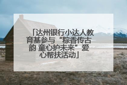达州银行小达人教育基参与“粽香传古韵 童心护未来”爱心帮扶活动