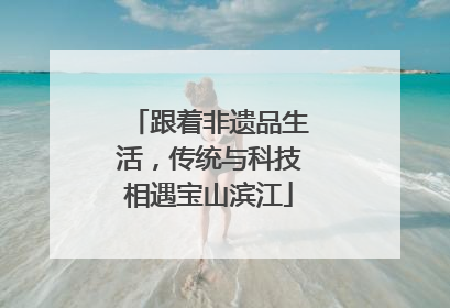 跟着非遗品生活，传统与科技相遇宝山滨江